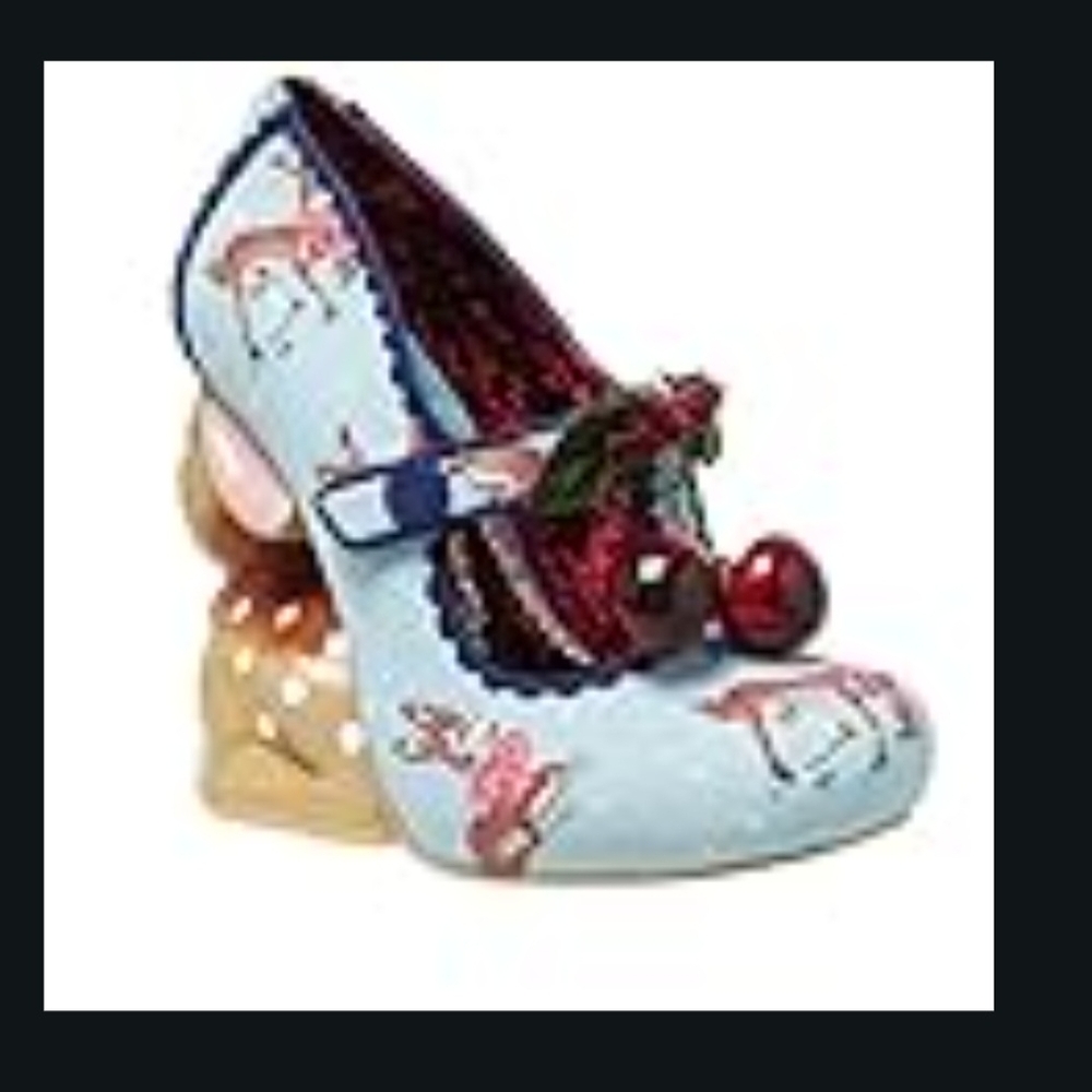 Irregular Choice Blue and Red Vintage Heels